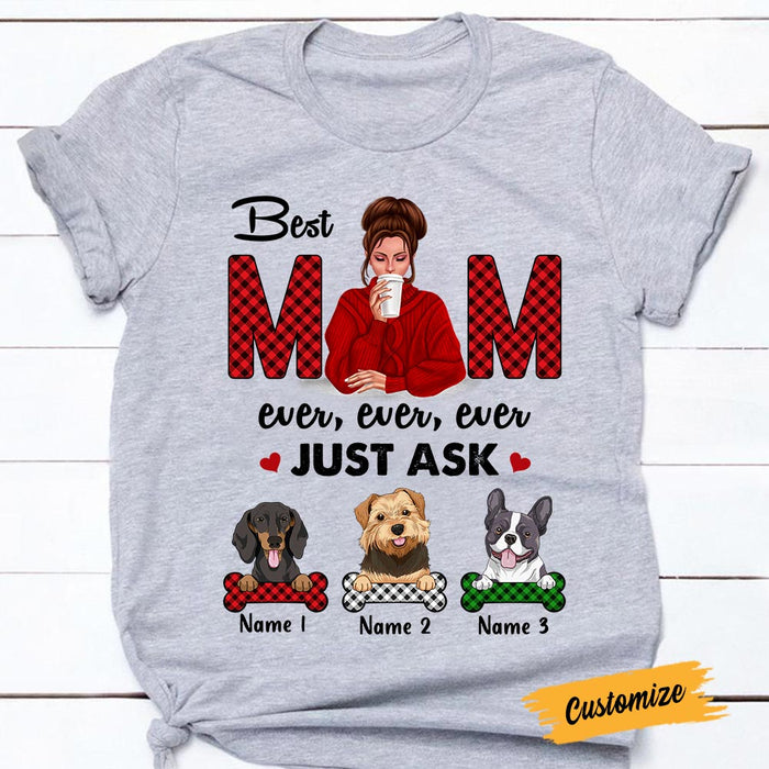 Personalized Dog Mom T Shirt OB55 30O47 1