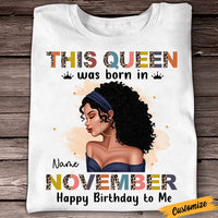Personalized Queen Girl Happy Birthday T Shirt OB62 95O47 thumb 1