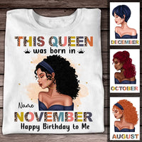 Personalized Queen Girl Happy Birthday T Shirt OB62 95O47 thumb 1