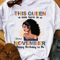 Personalized Queen Girl Happy Birthday T Shirt OB62 95O47 thumb 1