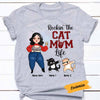Personalized Cat Mom Life T Shirt OB61 30O58 1