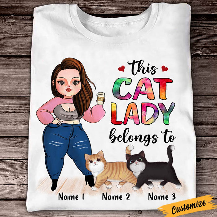 Personalized Cat Lady T Shirt OB71 30O47 1