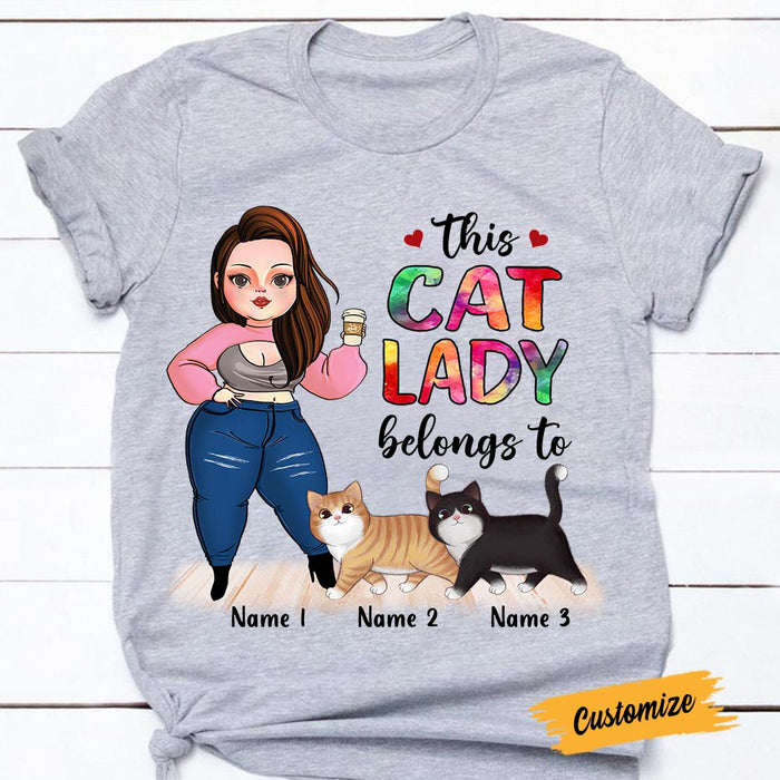 Personalized Cat Lady T Shirt OB71 30O47 1