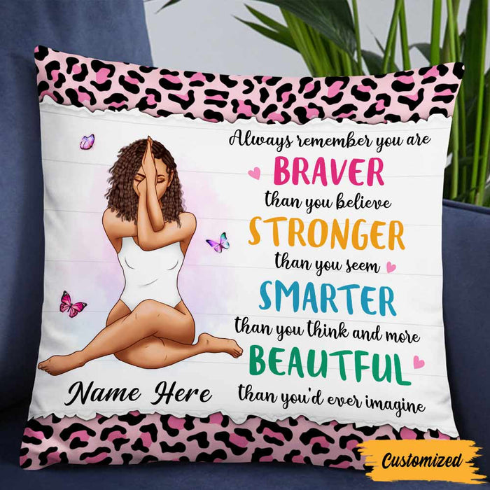 Personalized BWA You Are Beautiful Girl Pillow OB72 23O57 1