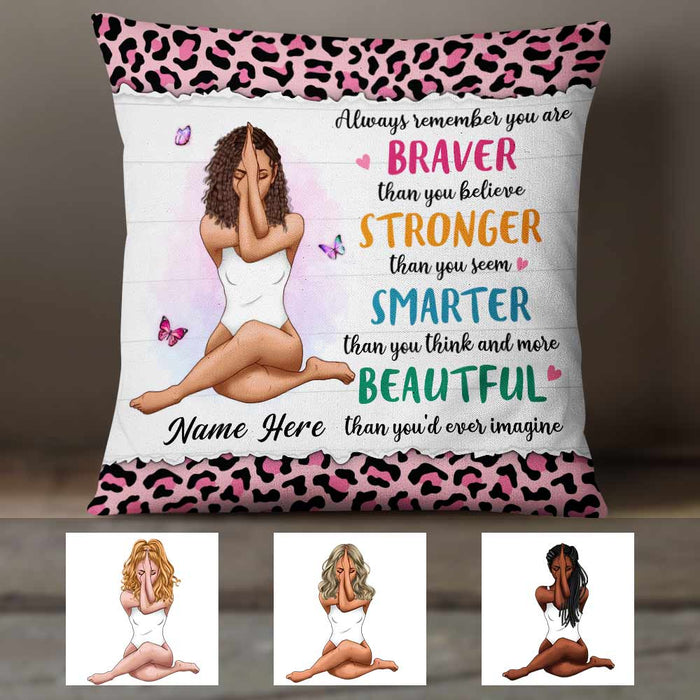 Personalized BWA You Are Beautiful Girl Pillow OB72 23O57 1