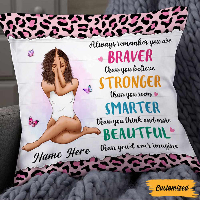 Personalized BWA You Are Beautiful Girl Pillow OB72 23O57 1
