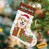 Personalized Christmas Dog Paw Stocking OB82 26O53 thumb 1