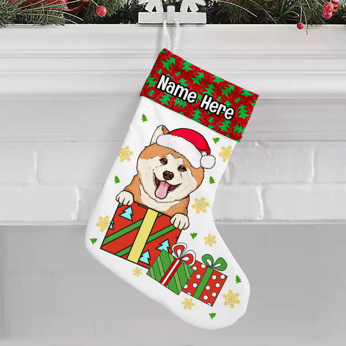 Personalized Christmas Dog Paw Stocking OB82 26O53 1