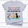 Personalized Cat Mom Dad I Will Be Watching T Shirt OB71 95O34 1