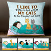 Personalized Cat Mom Dad Stay In Bed Pillow OB91 95O47 (Insert Included) 1