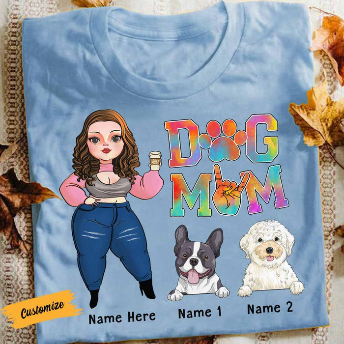 Personalized Dog Mom T Shirt OB84 30O58 1