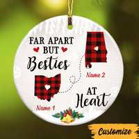 Personalized Long Distance Friends Sisters Circle Ornament OB84 30O47 thumb 1