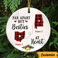 Personalized Long Distance Friends Sisters Circle Ornament OB84 30O47 thumb 1