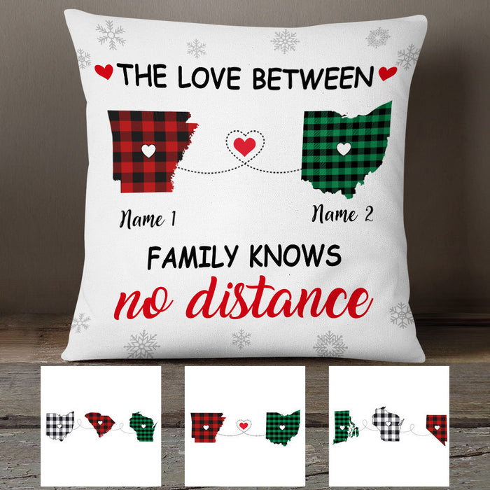 Personalized The Love Between Family Knows No Distance Pillow OB83 30O53 1