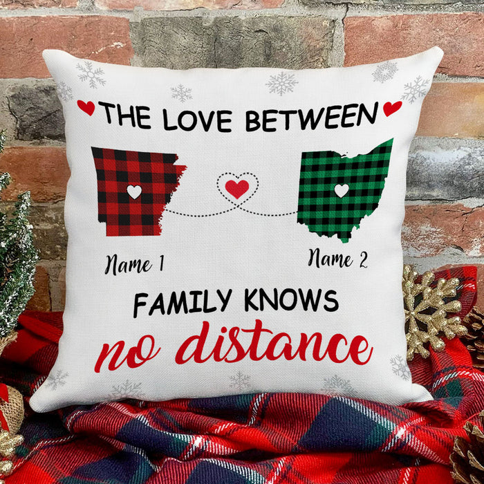 Personalized The Love Between Family Knows No Distance Pillow OB83 30O53 1