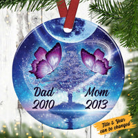 Personalized Butterfly Memo Circle Ornament OB81 87O36 thumb 1