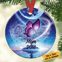 Personalized Butterfly Memo Circle Ornament OB81 87O36 thumb 1
