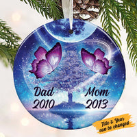 Personalized Butterfly Memo Circle Ornament OB81 87O36 thumb 1