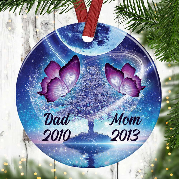 Personalized Butterfly Memo Circle Ornament OB81 87O36 1