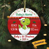 Personalized Baby First Christmas Circle Ornament OB82 87O53 thumb 1
