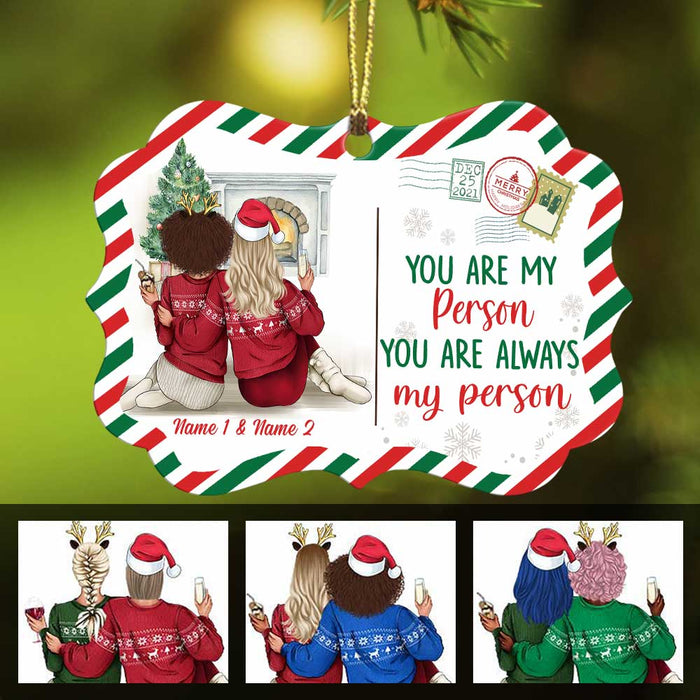 Personalized Christmas Friends My Person Benelux Ornament OB92 26O34 1
