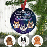 Personalized Dog Memo Circle Ornament OB81 95O36 thumb 1