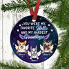 Personalized Dog Memo Circle Ornament OB81 95O36 thumb 1