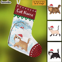 Personalized Cat Christmas Stocking OB91 85O57 thumb 1