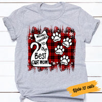 Personalized Meowy Christmas Cat Mom T Shirt OB92 85O53 thumb 1