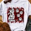 Personalized Meowy Christmas Cat Mom T Shirt OB92 85O53 1