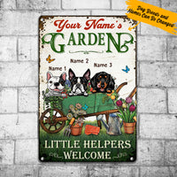 Personalized Dog Garden Metal Sign JN305 30O57 thumb 1