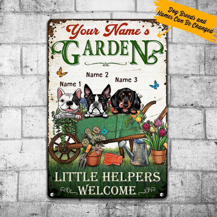Personalized Dog Garden Metal Sign JN305 30O57 1