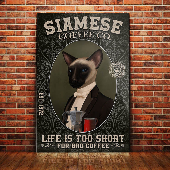 Siamese Cat Coffee Company Canvas MR0303 90O60 1