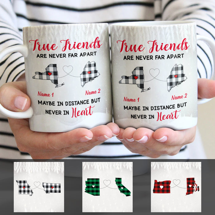Personalized True Friends Long Distance Mug SB2426 30O47 1