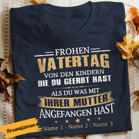 Personalized Step Dad German Stiefvater  T Shirt AP145 95O58 thumb 1