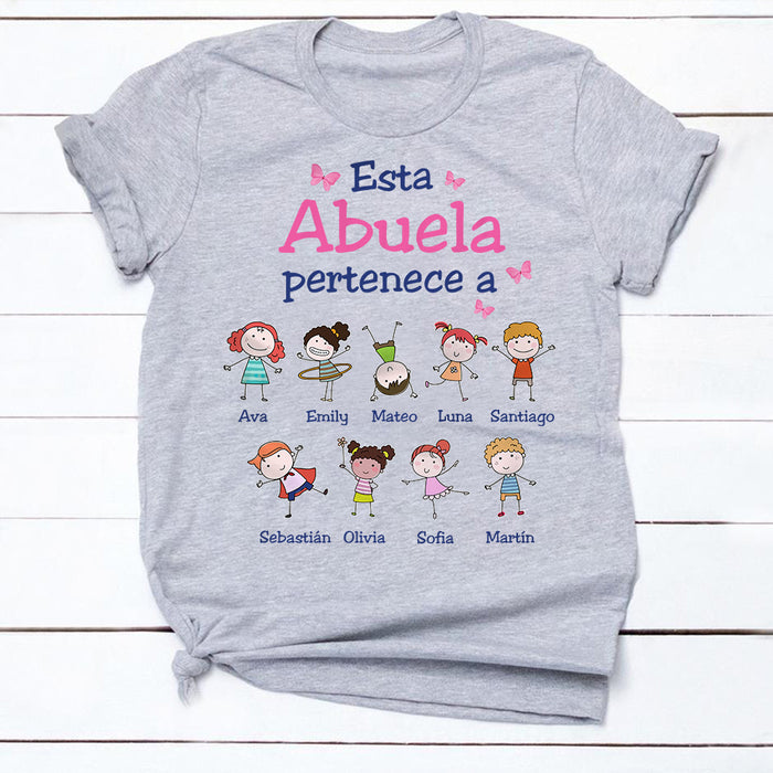 Personalized Abuela Spanish Grandma Belongs T Shirt MY102 81O34 1