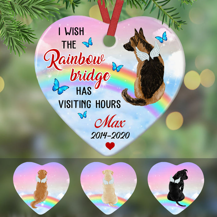 Personalized Rainbow Bridge Dog Memorial  Ornament OB311 29O53 1