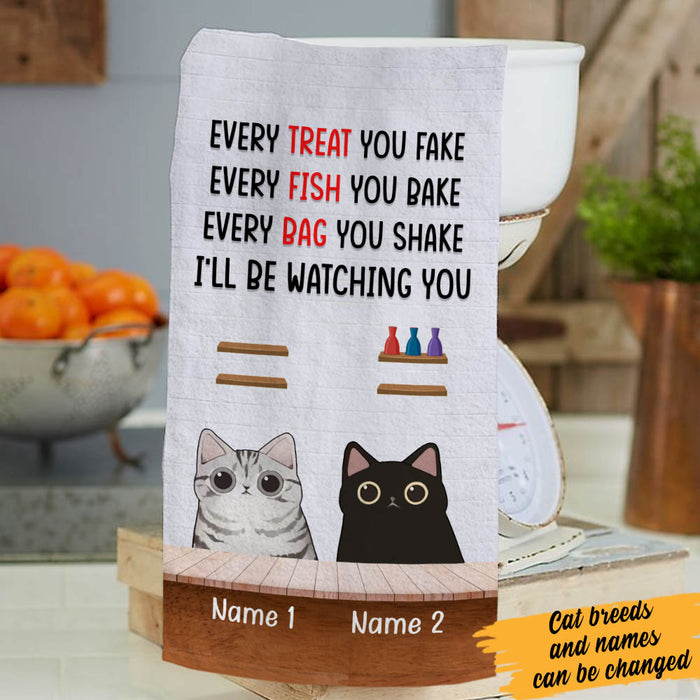 Personalized Every Fish Cat Kitchen Towel  DB172 73O60 1