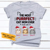Personalized Christmas Cat Mom T Shirt OB93 26O36 1