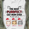 Personalized Christmas Cat Mom T Shirt OB93 26O36 1