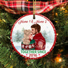 Personalized Couple Christmas Together Since Circle Ornament OB91 87O34 1