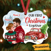 Peronalized  Couple Red Truck Christmas Benelux Ornament OB111 85O36 1