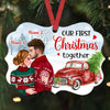 Peronalized  Couple Red Truck Christmas Benelux Ornament OB111 85O36 1