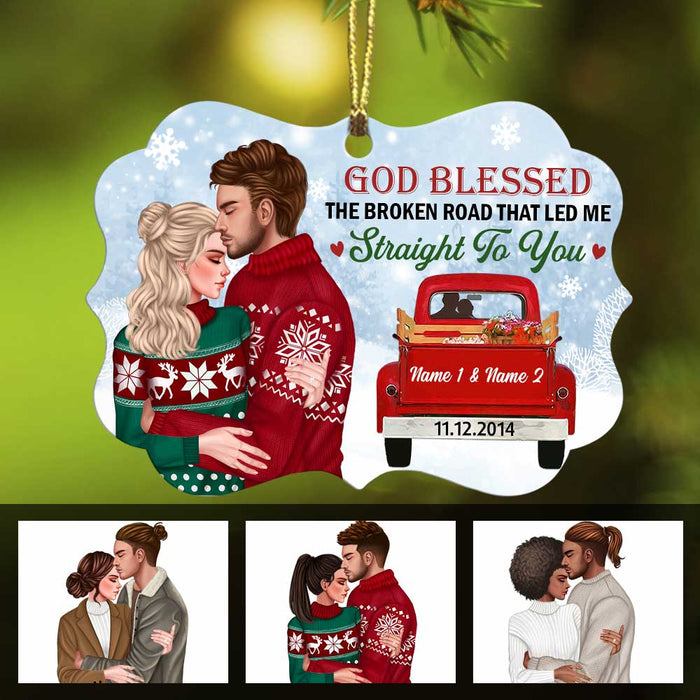 Personalized Christmas Couple Benelux Ornament OB111 26O34 1