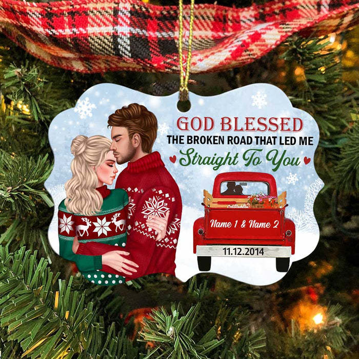 Personalized Christmas Couple Benelux Ornament OB111 26O34 1