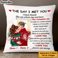 Personalized Christmas Couple Pillow OB112 26O47 (Insert Included) thumb 1