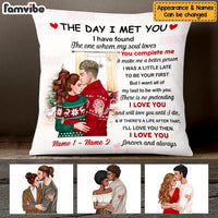 Personalized Christmas Couple Pillow OB112 26O47 (Insert Included) thumb 1