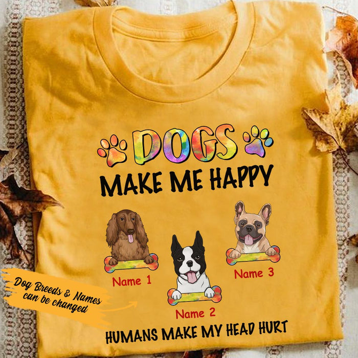 Personalized Dog Happy T Shirt OB113 26O36 1