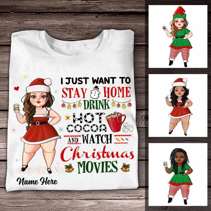 Personalized Christmas Girl T Shirt OB111 30O57 1