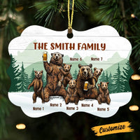 Personalized Bear Family Christmas Benelux Ornament OB111 95O47 thumb 1